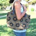 Handmade Yarn Starburst Crochet Handbag (Thailand)