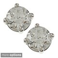 14k White Gold 1/4, 1/3, 1/2 or 3/4ct TDW Diamond Stud Earrings (G-H, SI1-SI2)