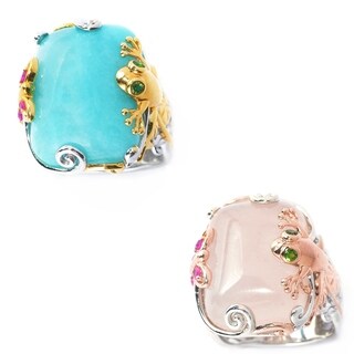 Michael Valitutti Two-Tone Amazonite Ring