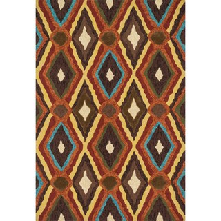 Portia Hand-hooked Brown Rug (3'6 x 5'6)
