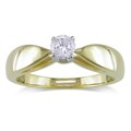 Miadora 14k Yellow Gold 1/3ct TDW Certified Diamond Ring (G-H, I1-I2)