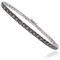 Silver Overlay Marcasite Tennis Bracelet