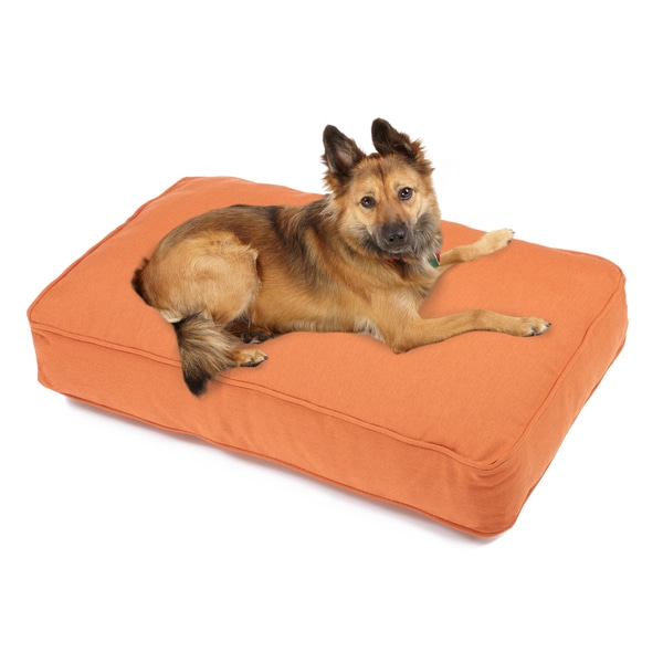 Sweet Dreams Rust Indoor/ Outdoor Corded Sunbrella Fabric Pet Bed