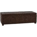 Christopher Knight Home Rinaldi Dark Brown All Rattan Storage Ottoman