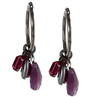 Alexa Starr Lucite Cluster Hoop Earrings