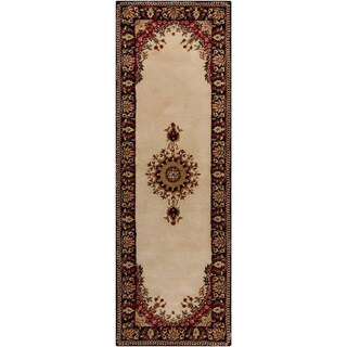 Mandara Hand-tufted Oriental Wool Rug (2'6 x 7'6)
