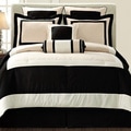 Gramercy Queen-size 12 Piece Black Bed in a Bag with Sheet Set