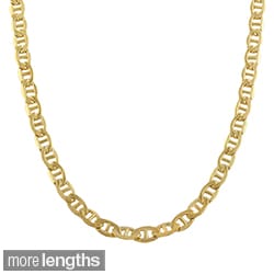 Fremada 14k Yellow Gold-filled Mariner Link Chain Necklace (18-36 inch ...