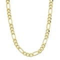 Fremada 14k Yellow Gold-filled Figaro Link Chain Necklace (18-36 inch)