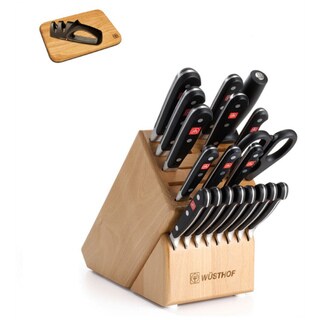 Wusthof Classic 20-piece Knife Block Set with Bonus Cutting Board and Sharpener