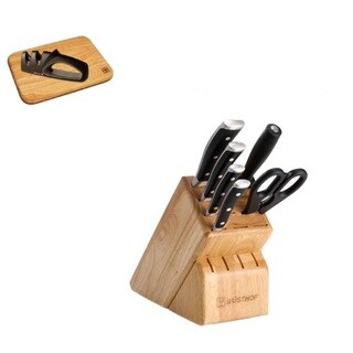 Wusthof Classic Ikon 7-piece Block Set with Bonus Wusthof Apron