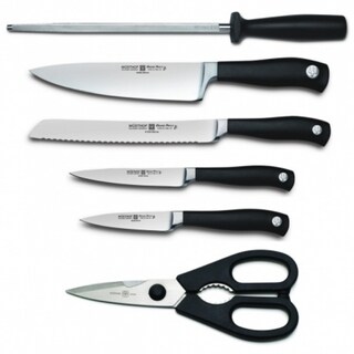 Wusthof Grand Prix II 7-piece Block Set with Bonus Wusthof Apron