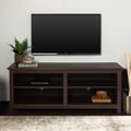 58 inch Espresso Wood TV Stand