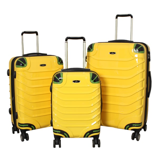 away yellow luggage