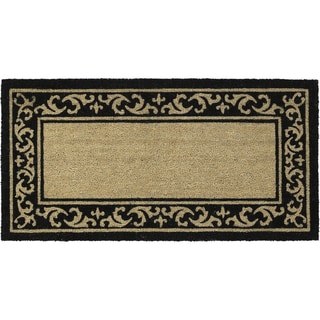 (_ _ ) Manor Coir with Vinyl Backing Door Mat (2' x 4')