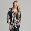 Sienna Rose Women's Black/ White Tunic Top