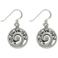 Carolina Glamour Collection Sterling Silver Filigree Spiral Earrings