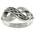 Peter Stone Collection Sterling Silver Celtic Infinity Ring