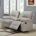 Corbridge Light Beige Chenille Double Recliner Loveseat