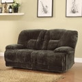 Felicity Dark Brown Microfiber Reclining Loveseat