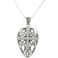 Carolina Glamour Collection Sterling Silver Celtic Cross and Knots Necklace