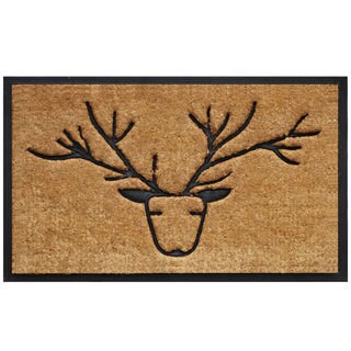 Tuff Brush Coir & Rubber Deer Doormat (1'5 x 2'5)