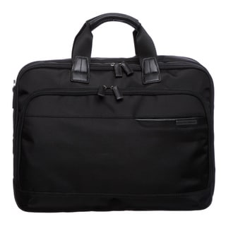 Johnston & Murphy 46-15541 Dividends Black Nylon Collection Deluxe Expandable Briefcase