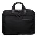 Johnston & Murphy 46-15541 Dividends Black Nylon Collection Deluxe Expandable Briefcase