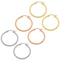 Fremada 14k Gold 2x20-mm Polished Tube Hoop Earrings