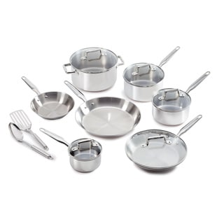 Hot Deal Ultimate Stainless Steel Copper Bottom 12-piece Set