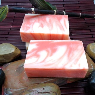Candy Cane Handmade Soap by Karess Krafters (3 Pack)