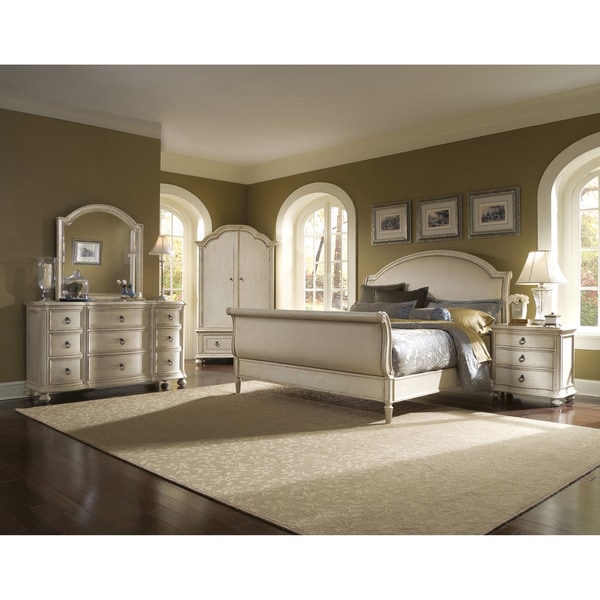 ABBYSON LIVING Kingston 4-piece Espresso Sleigh King-size Bedroom Set