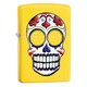 Zippo Matte Yellow Finish and Day of the Dead Design Lighter