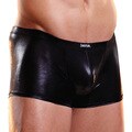 I-Image Wet Look Black Trunks Trunks (Set of 2)