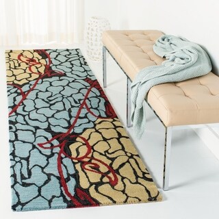 Safavieh Handmade Wyndham Charcoal Grey New Zealand Wool Rug