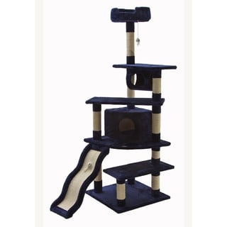 Go Pet Club Blue 70-inch High Cat Tree Furniture