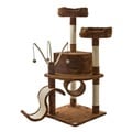 Go Pet Club Brown 55-inch High Cat Tree Furniture