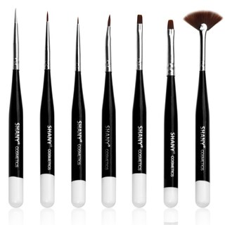Shany Professional 7-piece Natural Nail Brush Set