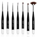 Shany Professional 7-piece Natural Nail Brush Set