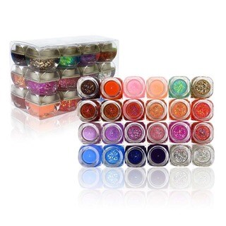 Shany Glitter Frenzy Powdered Acrylic UV Gel (Set of 24)
