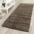 Safavieh Cozy Solid Mushroom Grey Shag Rug