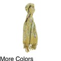 Peacock Feather Print Scarf (Nepal)