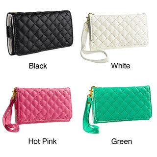 BasAcc White Leather Wallet Case for Apple iPhone 5