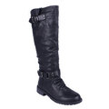 Elegant by Beston Women's 'Dillian-7' Black Riding Boots