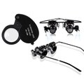 BasAcc 40X Magnifying Glass with LED Light