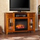 Vinicio Mission Oak Electric Media Fireplace