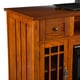 Vinicio Mission Oak Electric Media Fireplace