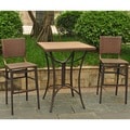 Barcelona 32-inch Square Bar Height Bistro Table with 2 Chairs