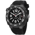 Alpina Men's 'Extreme Diver' Black Dial Black Rubber Strap Watch