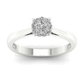 10k White Gold 1/4 to 1/2ct TDW Imperial Diamond Engagement Ring (H-I, I2)